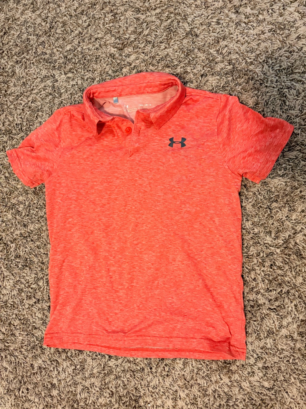Jordan Kids' Heathered Orange Polo with Logo